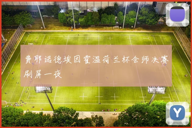 费耶诺德埃因霍温荷兰杯会师决赛刷屏一夜